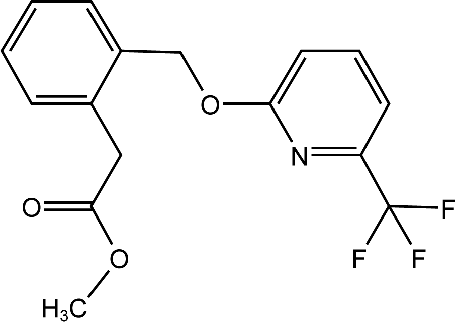 M325：2-(6-三氟甲基吡啶-2-基氧甲基)苯乙酸甲酯